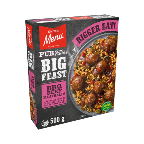 Big Feast BBQ Beef Meatballs 500g