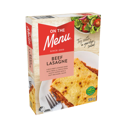 Entrée Beef Lasagne 260g