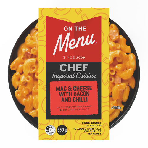 Mac & Cheese with Bacon and Chilli Bowl 350g